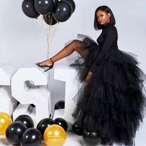 Birthday Shoot Puffy Tulle Skirts Women Plus Size Ruffle Long Tulle Skirt Fluffy Tulle Party Skirt Adjustable Waist