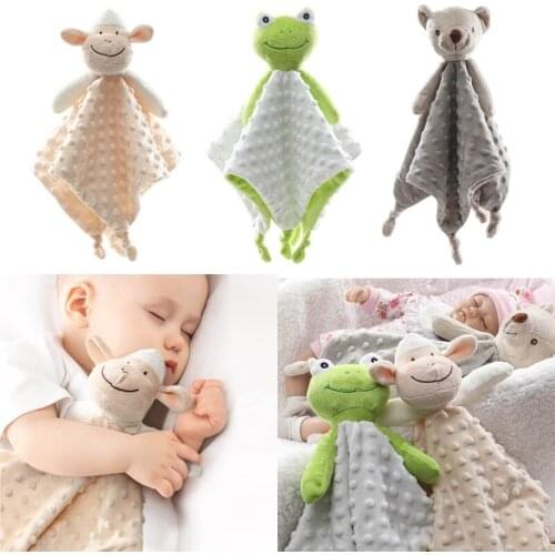Cute Animal Baby Infant Soothe Appease Towel Soft Plush Comforting Toy Velvet 69HE