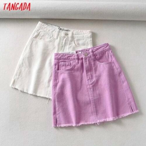 Tangada Denim Skirts For Women