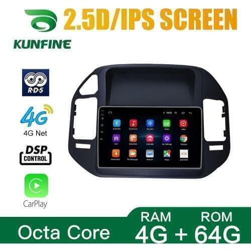 Octa Core Android 10.0 Car DVD GPS Navigation Player Deckless Car Stereo for Mitsubishi pajero V73 2004-2011 Radio wifi