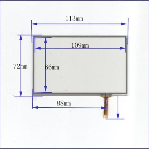 ZhiYuSun 3PCS/Lot 5 inch TOUCH Screen panels 113mm*72mm for GPS or commercial use post 113*72 welding type