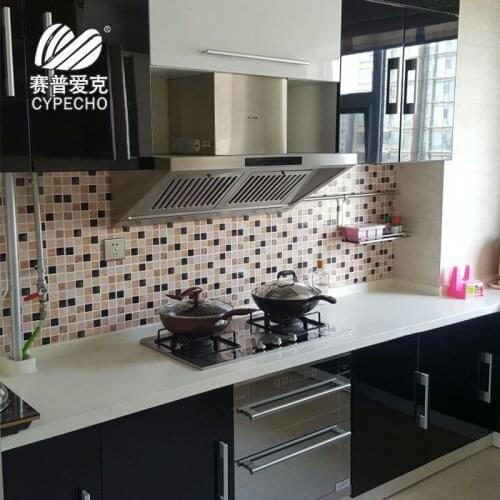 25pcs/lot Self Adhesive Tile Wall Stickers DIY Mosaic Floor Wall Decal Sticker for Kitchen Bathroom Home Decor Mosaic Style