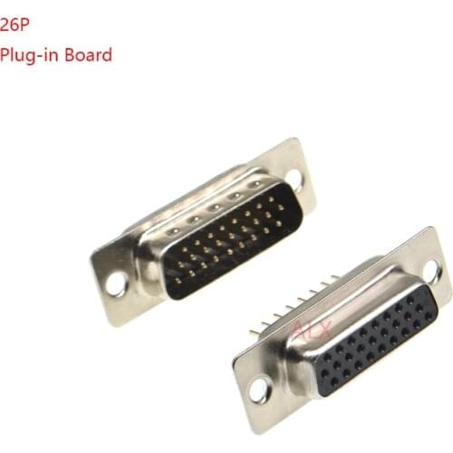 5PCS HDD26 DB26 MALE FEMALE CONNECTOR PLUG-IN BOARD Type D-Sub 26pin serial port Adapter 26 pin 26P