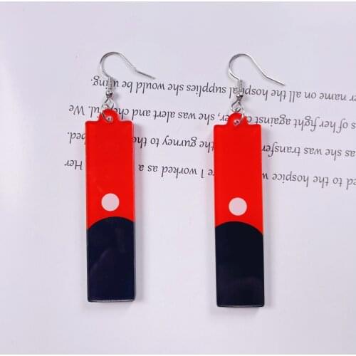 Tokyo Avengers Kurokawa Izana Acrylic 55*15mm For Women jewelry Fashion 2021 New Demon Killer Cosplay Anime earrings charms