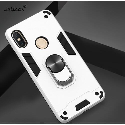 Cases Cartoon For Xiaomi para Redmi S2 Hard Magnetic Ring Armor PC + TPU Cover sFor Etui Xiaomi Redmi ajax Y2 Back Cover