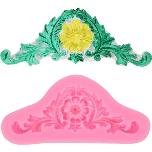 Gadgets Fondant Molds Relief Silicone Mold European Retro Relief Lace Fondant Gumpaste Chocolate Candy Clay Molds