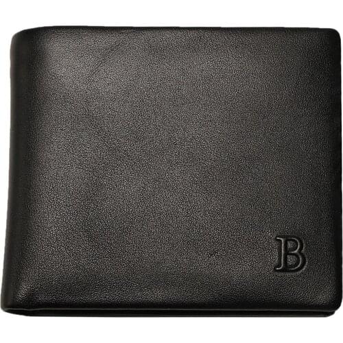 Hot Sale Vintage Cow Leather Luxury Male Wallets Men Bill Money Bag Dollar Card Holder Photo Man Wallet Purses Short Slim Purse