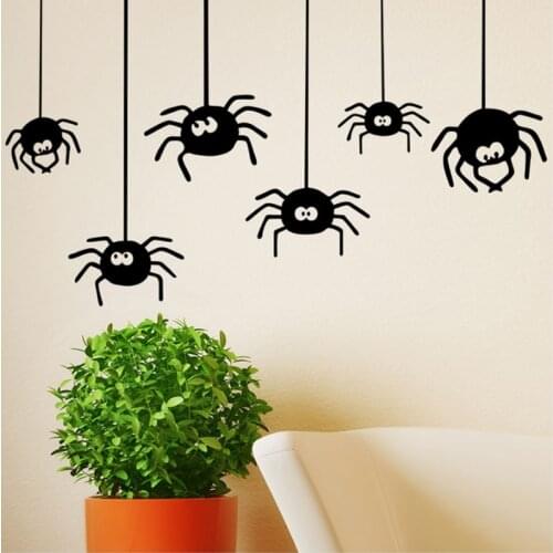 Halloween Spider Wall Stickers DIY Party Decorative Stickers, Artistic Wall Stickers, Oom Decor, Party Decor, Weddings