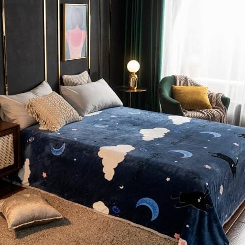 Light Thin Mechanical Wash Flannel Blanket Plaids Super Warm Soft Blankets Throw on Sofa/Bed/ Travel Patchwork Solid Bedspread