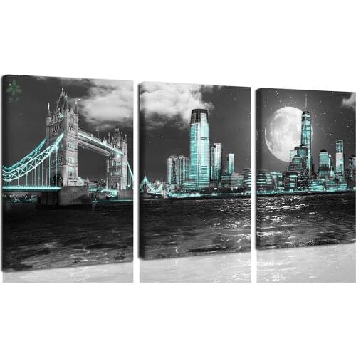 London City Art Oil Painting Design Interior Decor