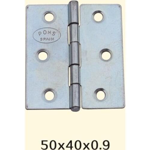 Freeshipping 50*40*0.9mm Iron Metal Hinge Sewing Machine Folding Table Furniture Flip Tray Hinges Big Door Hinges