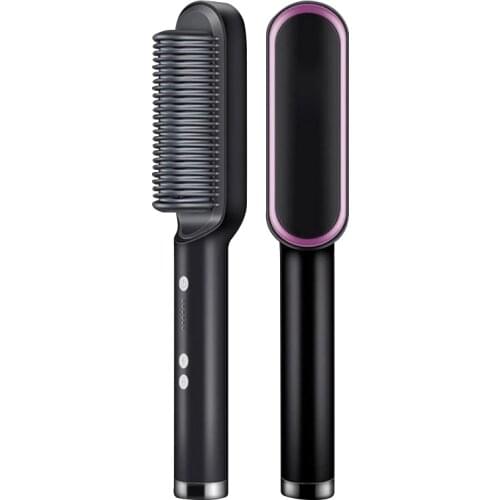 Multifunctional Professional Hair Straightener Tourmaline Ceramic Hair Curler Brush Hair Comb Straighteners Curling Hair Iron