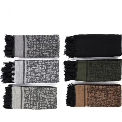 Multifunction Tactical Desert Arabian Scarf Shemagh Arabic Keffiyeh Bandana Military Scarves for Hiking Airsoft Outdoor