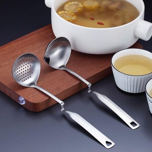 Stainless Steel Oil Filter Spoon Hot Pot Soup Residue Grease Filter Grease Trap Colander Filter Oil Drain Spoon Kitchen Tools