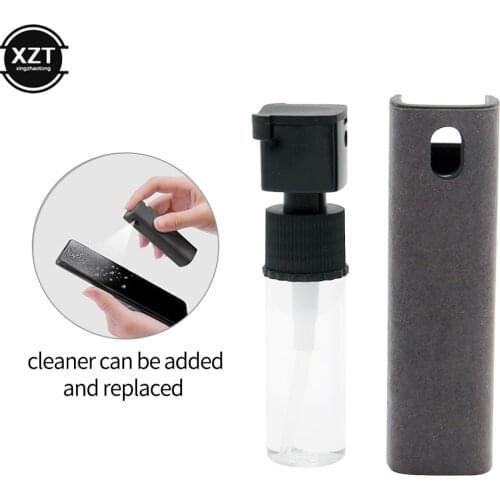 Newest 2 In 1 Phone Screen Cleaner Spray Computer Mobile Phone Screen Dust Removal Tool Microfiber Cloth Set Cleaning Artifact