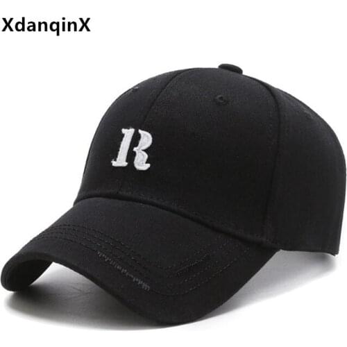 New Letter Embroidery Cotton Baseball Caps For Men And Women Adjustable Size Couple Sports Cap Snapback Cap Male Bone Tongue Cap