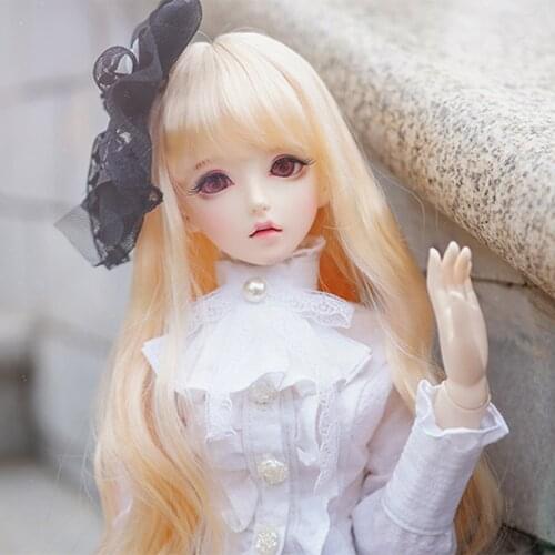 Top Quality 1/3 1/4 1/6 Bjd Wig High Temperature Long Wavy Hairs SD DD MDD For Doll Accessories