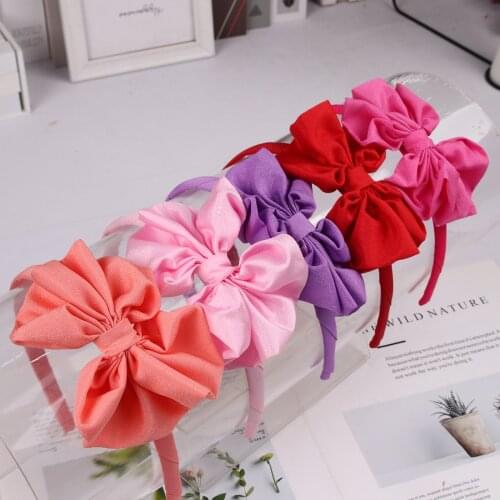 1PC 4inch Girls Fabric Hair Bows Headbands Lovely Princess Party Hairband Girls Headbands Hair Accessories