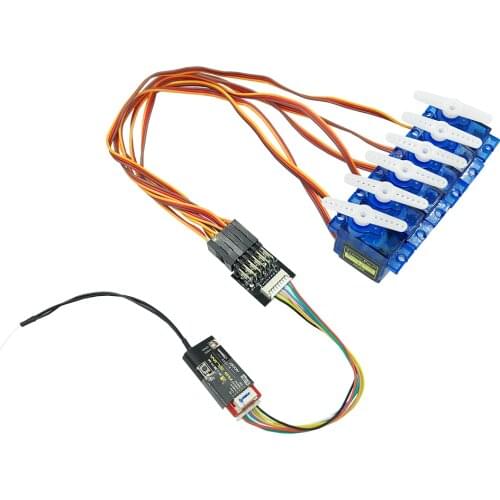 Receiver Adapter For Crossfire Nano RX/ FrSky R9 Slim/ Slim+ Receiver PWM Signal Output For Flap switch, LED light Switch Plane