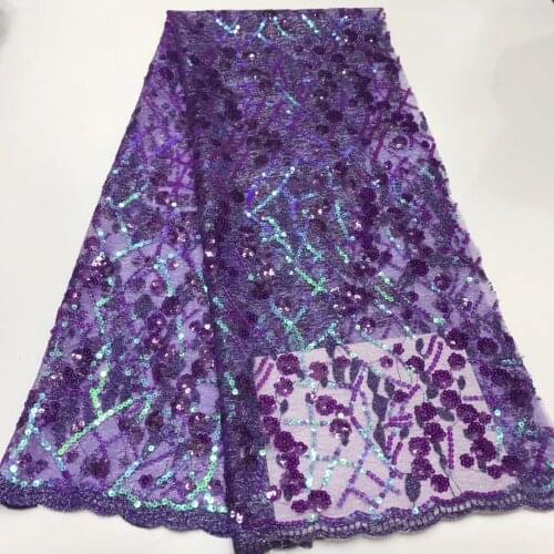 Sewn Lace Fabric Organza, The Latest Nigerian Lace, Fashion Lace Wedding Fabric J3489