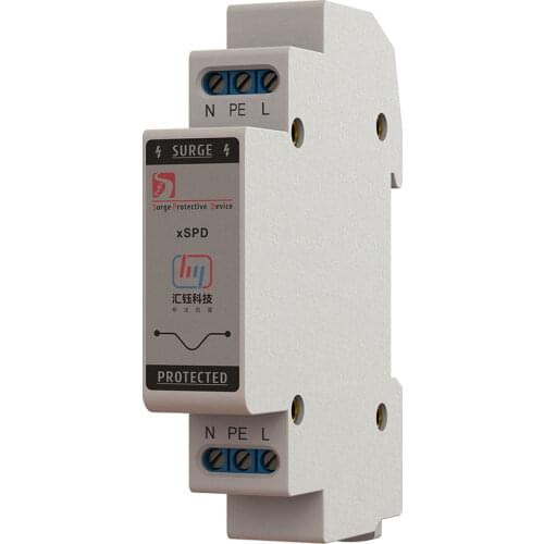 SPD The Rail Network Fast Gigabit RJ45 100M 1000M Video Surveillance Network Cable Surge Two-in-One Lightning Protection Device