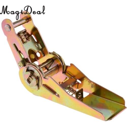 MagiDeal Heavy Duty 500KG Steel Double Lock 1" Ratchet Handle for Tow Flat Bed Car Hauler Ratchet Tie Down Strap