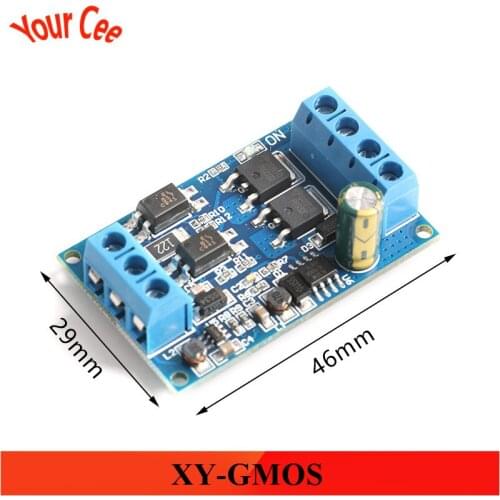 XY-GMOS High-Power Control Board Module DC 4V-60V MOS FET Trigger Drive Switch Module PWM Adjustable Controller Dual-MOS Module