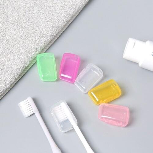 5Pcs/set Travel Tooth brush Cover Holder Toothbrush Headgear Hiking Camping Brush Cap Case Healthy Bathroom Accesories
