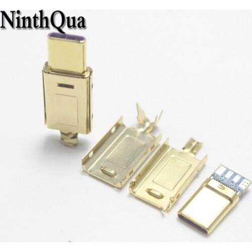 5A USB C Gold Plated Connector Type-C Cable Plug Super Fast Charging For Phone Quick Charge For Huawei Samsung Galaxy Xiaomi ext