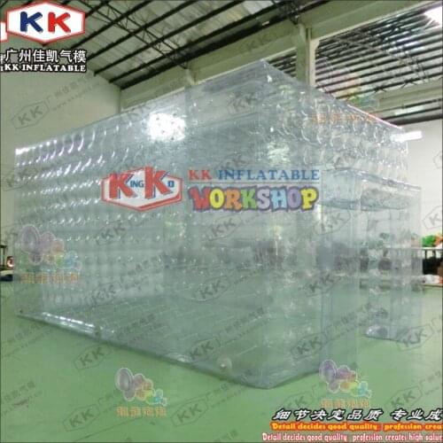 6x3.5x3m Transparent Airtight Spot inflatable tent, outdoor camping bubble tent for Hotel
