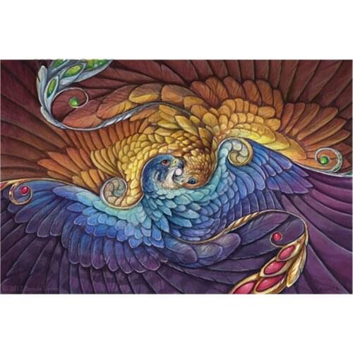 5D Diamond Painting Eagle Diamond Mosaic Phoenix Diy Full Round Diamond Embroidery Cross Stitch Rhinestone Home Decor