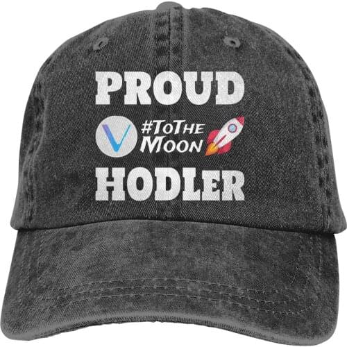 Proud HODLer The Baseball Cap Peaked capt Sport Unisex Outdoor Custom VeChain Coin VET Cryptocurrency Hats