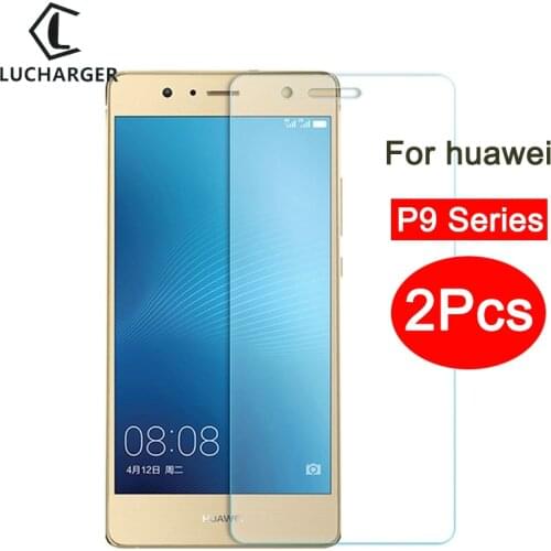 Case for huawei p9 lite 2016 2017 plus tempered glass cover on huwei hawei p 9 light p9lite p9plus phone coque screen protector