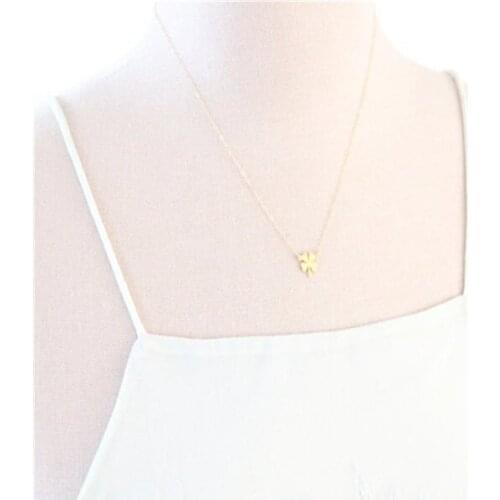 Hot Koop Klavertje Vier ketting shamrock ketting lucky charm ketting Voor Lucky Meisjes