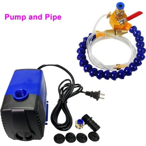Engraving Machine 75W 3.2m Water Pump + Magnet Water Oil Coolant Pipe Hose Cooling Tube For CNC Router Tools