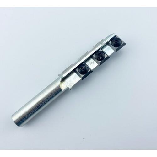 LIVTER 1/2'' 12mm shank D20xH55x2T changeable carbide insert woodworking milling cutter spoilboard surfacing cnc router bit