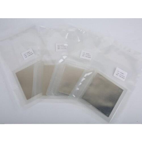Indium foil In Slice In sheet 99.999% indium metal plate 0.03mm 0.05mm 0.1mm 0.15mm 0.2mm 0.3mm 0.5mm 0.8mm 1mm 1.5mm 2mm