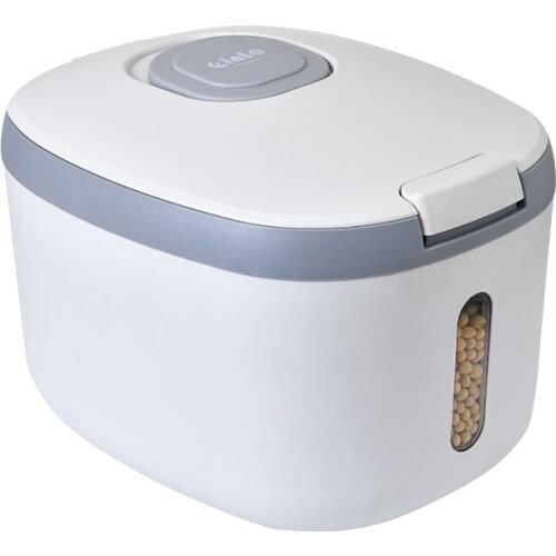 Kitchen Container 10KG Bucket Insect-Proof Moisture-Proof Rice Cylinder Grain Sealed Storage Rice Flour Bucket