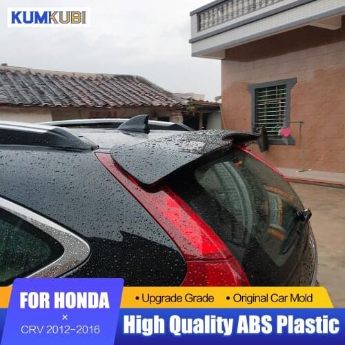 KUMIKUBI For Honda CRV CR-V 2012 2013 2014 2015 2016 Carbon Fiber Spoiler ABS Plastic Rear Trunk Wing Lip Spoiler Car Styling