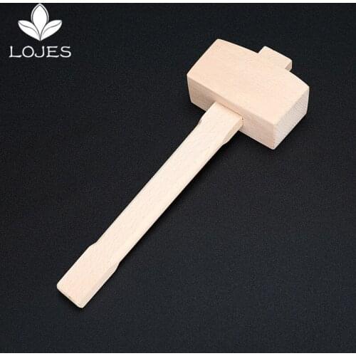 Ice Mallet and Ice Bag Wood Hammer and Lewis Bag for Crushed Ice Bartender Kit Bar Tools Kitchen Accessory