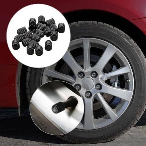 LEEPEE 20Pcs/Lot Airtight Plastic Car Wheel Styling Tyre Air Valve Caps Tire Tubes Wholesale Bike Bicycle Motorbike Round