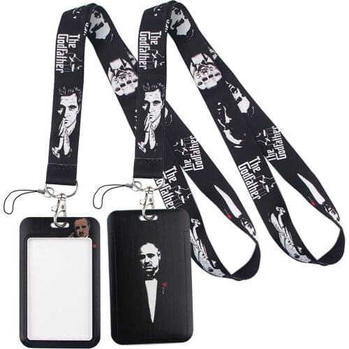 LT433 Classic Movie Print Neck Strap Lanyards Keychain Holder ID Card Pass Hang Rope Lariat Badge Holder Key Chain