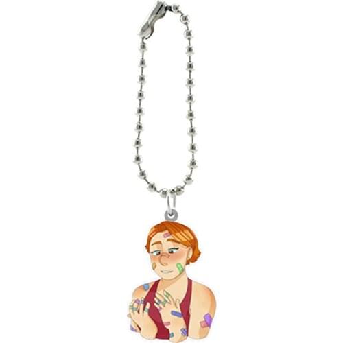 TAFREE Cute Cartoon Characters Small Acrylic Accessories Joyce Byers Eleven Figure Trendy Chains Terror TV Show Women Ornament