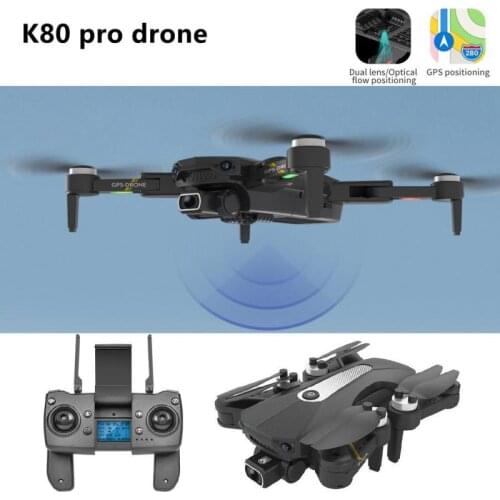 K80 PRO GPS RC Mini Drone 5G 8K Dual HD Camera Remote Control Dron 1200M WIFI Image Transmission 600M RC Helicopter Toy Gift