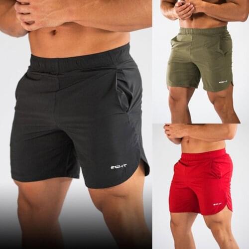 2020 New Men Gyms Fitness Loose Shorts Bodybuilding Joggers Summer Quick-dry Cool Short Pants Male Casual Beach Brand Sweatpants