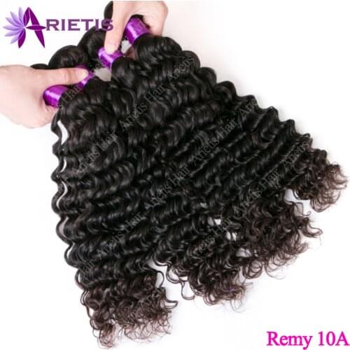 Wholesale Price Deep Wave Bundles 100% Human Hair Extensions 1/3/4 Hair Bundles Deals Peruvian Remy Deep Water Curly Bundles