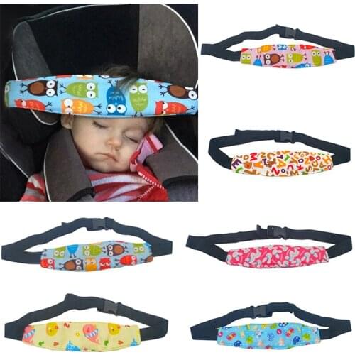 Baby Car Seat Head Support Soft Kids Auto Safety Seat Head Holder Fixing Band Sleep Nap Belt Interior Accessories Car Styling