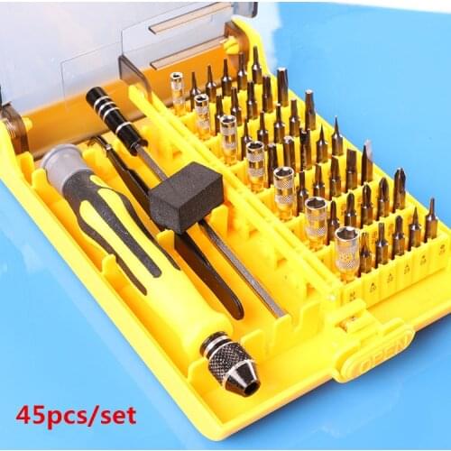 45 In 1 Torx MIni professional Electron Magnetic Screwdriver Tool Set hand tools Kit Opening Repair Phone Tools Free Shipping