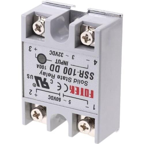Y1UD SSR-100 DD Solid State Relay Module 100A 3-32V DC Input 5-60V DC Output Relay