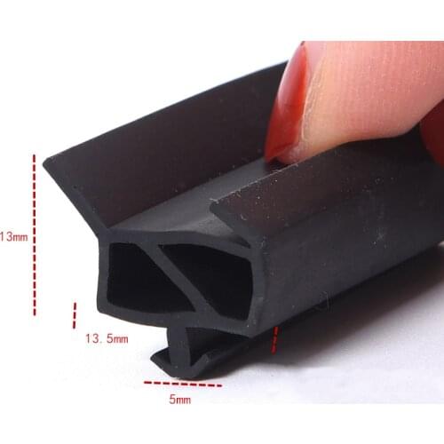 Rubber Gasket for Window Door Insert Slot Sealing Strip 10m Black